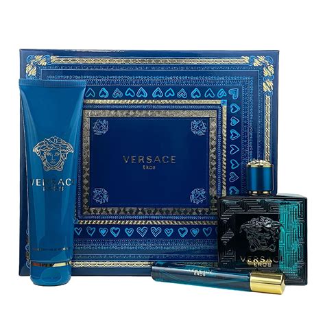 versace versace eros men 3 pc giftset|Versace Eros backpack set.